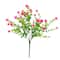 13" UV Resistant Artificial Flowering Mini Rose Bushes, 12ct.